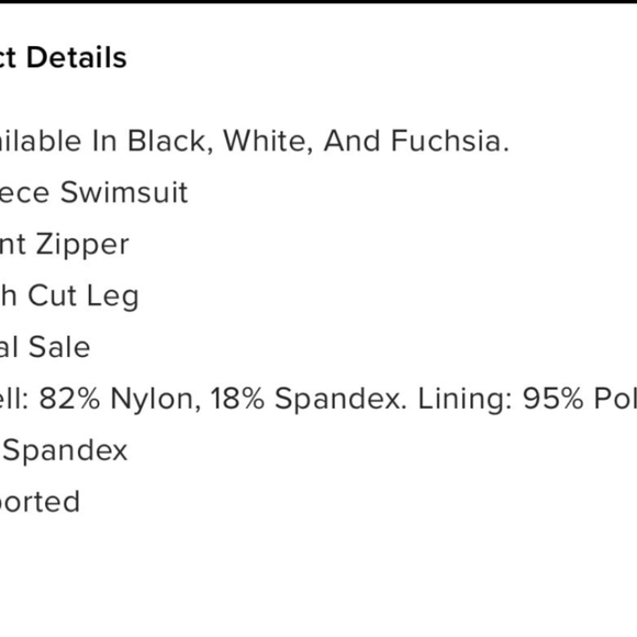 NWT Evelyn Zip-up One Piece Swimsuit-White - Picture 4 of 6